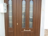 Puerta de calle PVC imitación madera panel ARGOS