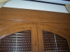Detalle ventana en curva  PVC imitación madera