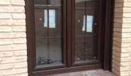 VENTANAS PVC ROBLE OSCURO